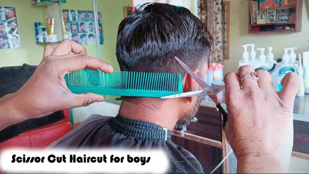 Scissor Cut Haircut for boys